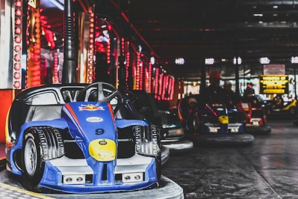 Go Karts at the arcade